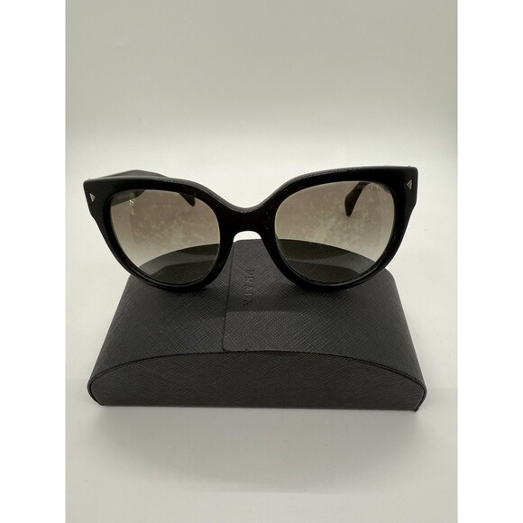 PRADA Sunglasses Black Retro Frames 54-22 140 SPR-170 Polarized & Case MRSP$530 - Picture 1 of 12